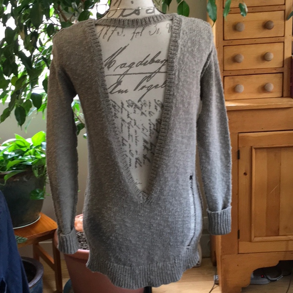 Pam & Gela 100% Cotton Open Back Sweater, P